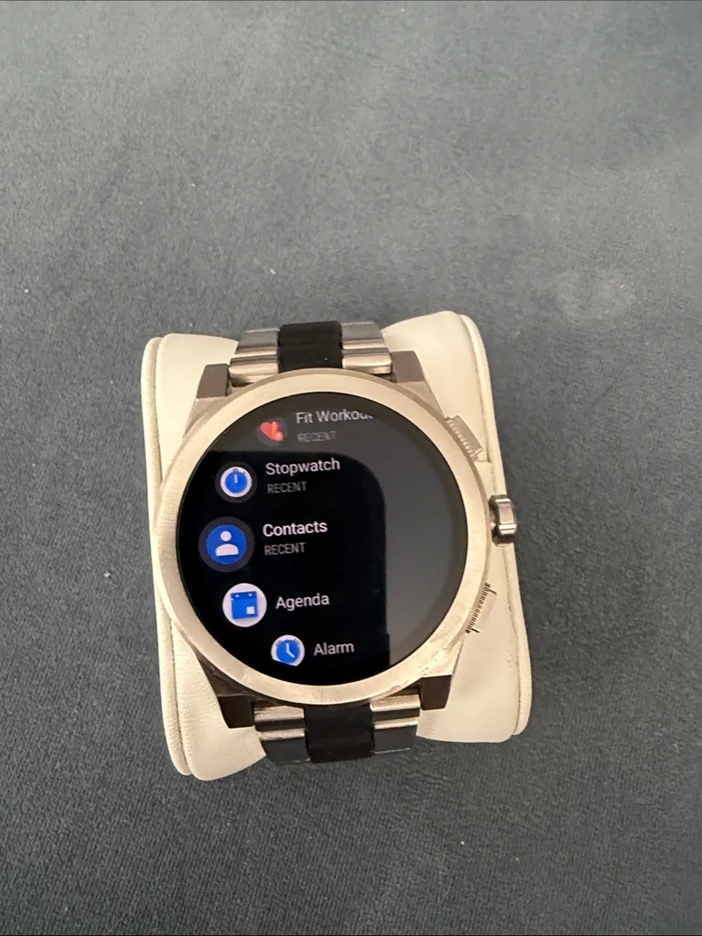 Michael Kors Access Silver-Tone Smartwatch with touchscreen, Two-Tone Bracelet